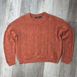 Vero Moda | Chunky Cable-knit Crew Neck Pullover Sweater Sz Md